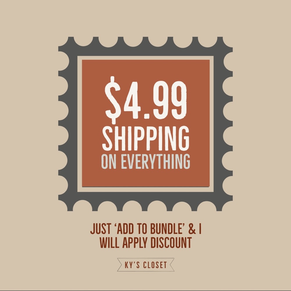 $4.99 SHIPPING ON ALL ORDERS!